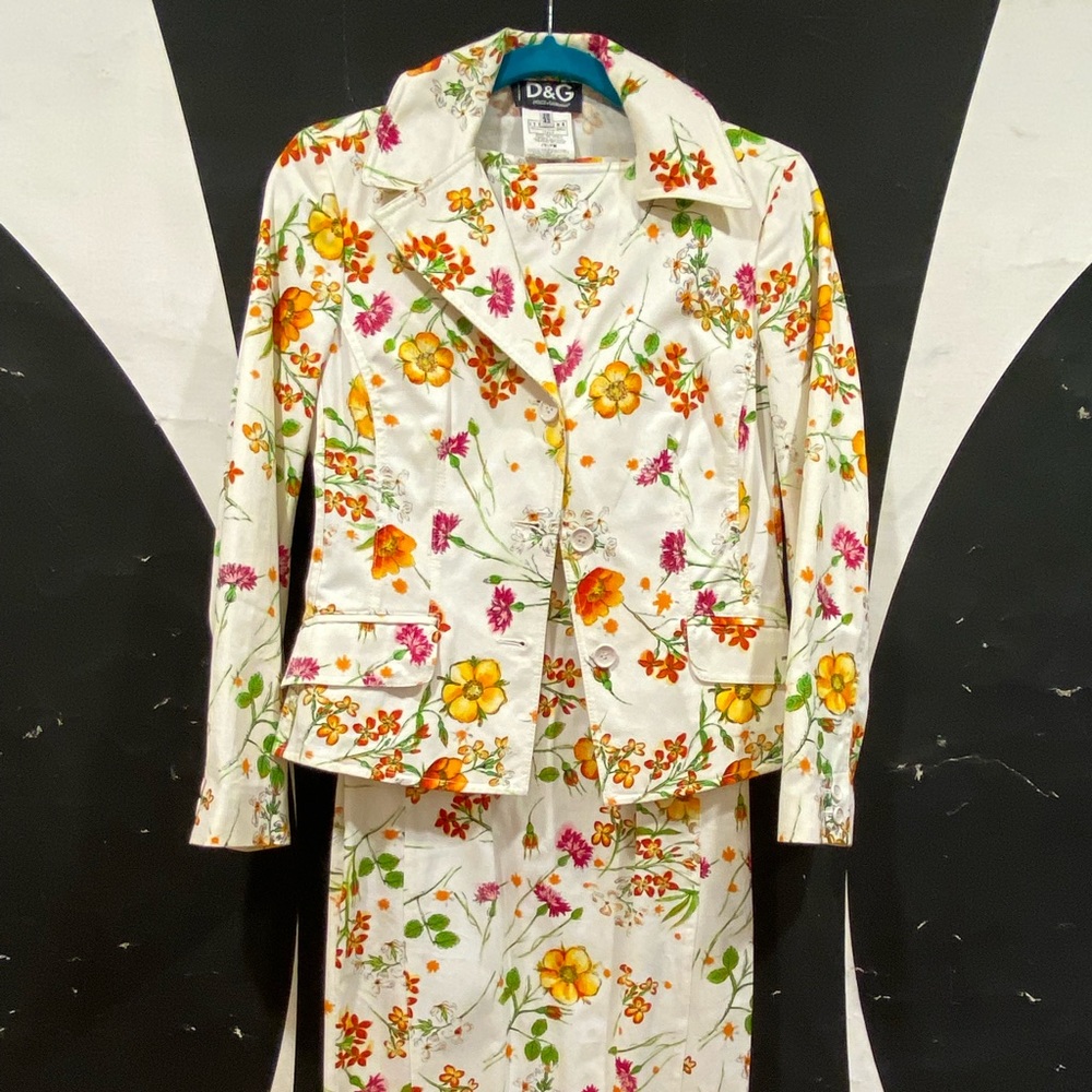 D&G Vintage White Denim Dress & Jacket, VERY RARE